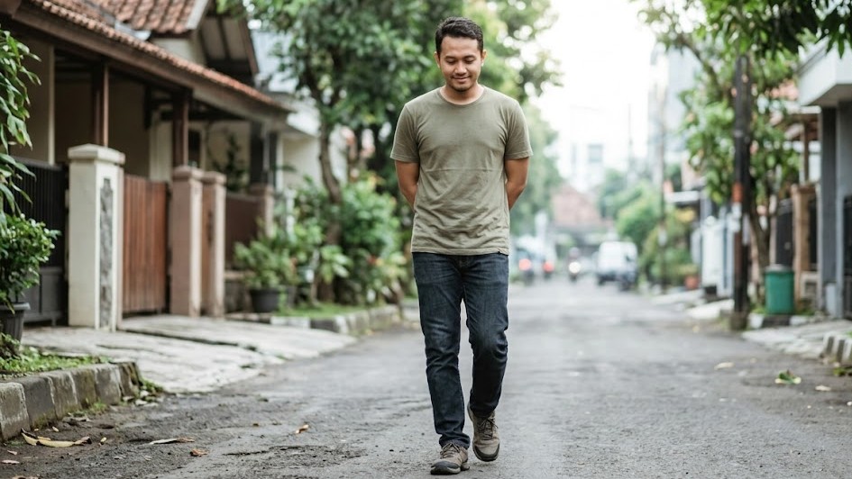 Jalan Kaki Tanpa Tujuan: Rahasia Sederhana Pria Menjinakkan Stres dan Overthinking