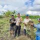Bhabinkamtibmas Desa Bagik Papan Cek Panen Kacang Tanah dan Sampaikan Himbauan Kamtibmas