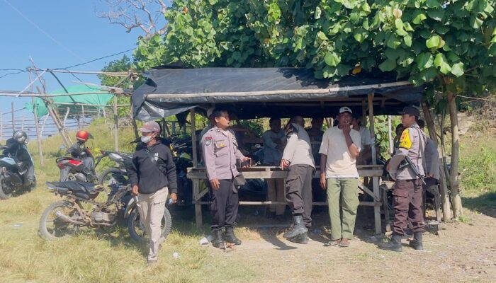 Polsek Monta, Menggelar Patroli Tempat Wisata Pantai Di wilayah Selatan Kecamatan Monta