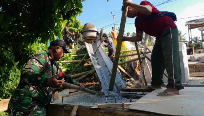 Pengecoran Jembatan Garuda Percepat Akses dan Ekonomi