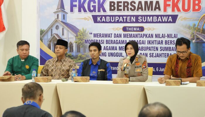 Perkuat Moderasi Beragama, Polres Sumbawa Hadiri Temu Bincang Sinergitas Tokoh Agama