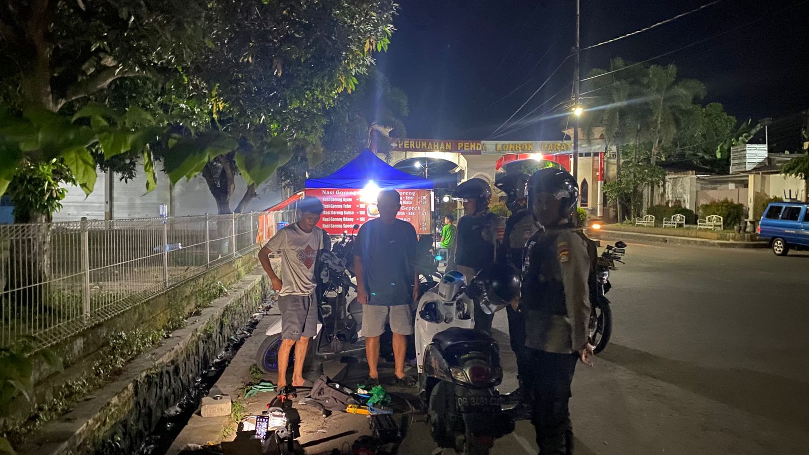 Antisipasi Balap Liar, Polres Lombok Barat Patroli Subuh di Gerung