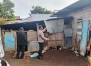 BHABINKAMTIBMAS DESA MATUA BANTU PEMBANGUNAN RUMAH WARGA TERDAMPAK BANJIR, WUJUD KEPEDULIAN DAN RASA KEMANUSIAAN