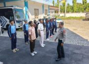 Saka Bhayangkara SMAN 1 Lembar Digembleng Satlantas Polres Lobar
