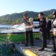 Larung Bunga di Teluk Nara, Polres Lombok Utara Kenang Jasa Pahlawan Sambut Hari Bhayangkara Ke-80