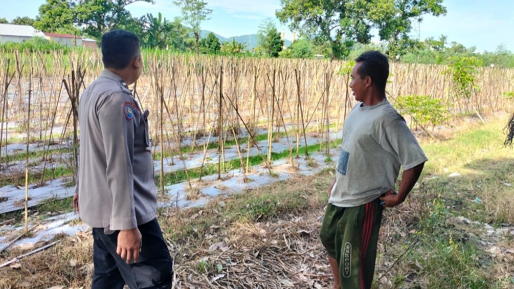 Polsek Labuapi Dorong Ketahanan Pangan Lewat Sambang Warga