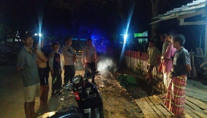 Patroli Blue Light Polsek Ambalawi Antisipasi 3C, Polisi Imbau Warga Jauhi Miras dan Narkoba