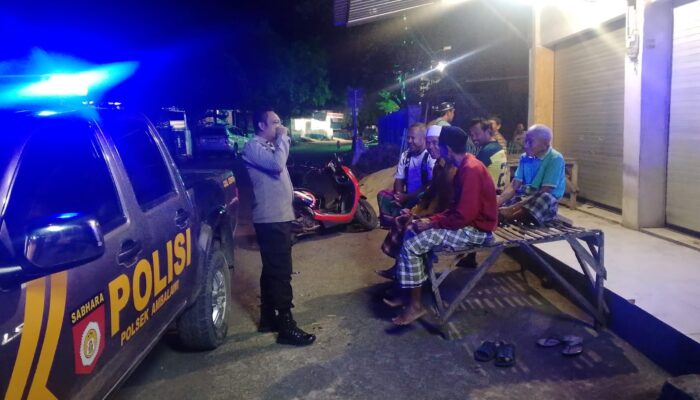 Patroli Blue Light Polsek Ambalawi Antisipasi 3C, Ciptakan Situasi Kamtibmas yang Aman dan Kondusif