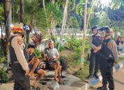 Jaga Kamtibmas, Tim Patroli Perintis Presisi Polres Lombok Barat Sisir Area Giri Menang Park