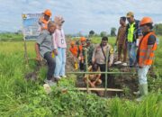 Dukung Kemajuan Sektor Pertanian, Bhabinkamtibmas Polsubsektor Palibelo Hadiri Peletakan Batu Pertama P3-TGAI