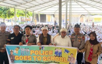 Cegah Perundungan dan Laka Lantas, Polres Lombok Barat Sambangi Ponpes Darul Mustofa NW