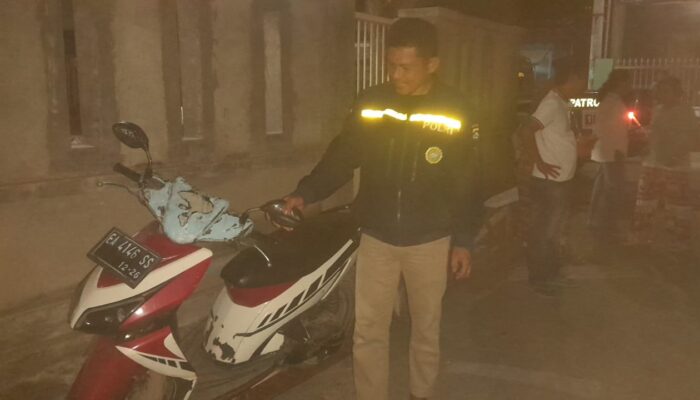 Respon Cepat Laporan Warga, Polsek Rasanae Barat Amankan Motor Tak Bertuan
