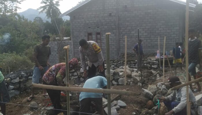 Bhabinkamtibmas Desa Saneo Aktif Sambangi Warga, Perkuat Kemitraan dan Gotong Royong Jaga Kamtibmas