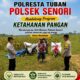 Mendukung Program Ketahanan Pangan Nasional Anggota Unit Binmas Polsek Senori Polresta Tuban Memantau Tanaman Jagung Milik Warga Desa Medalem