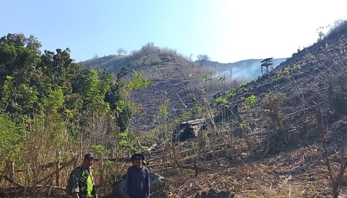 Cegah Api Meluas, Babinsa Edukasi Penggarap Lahan