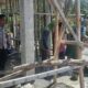 Patroli Sambang, Personel Polsek Monta Gotong royong Pembangunan Masjid Nurul Hidayah di Desa Waro