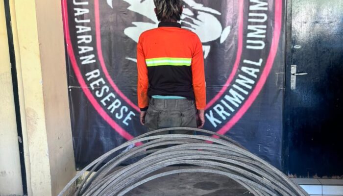 Curi Kabel Aluminium Milik PLN, Terduga Pelaku Diamankan Polisi