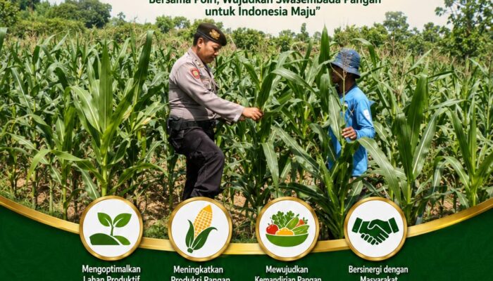 “Anggota Polsek Kerek Polresta Tuban Dukung Ketahanan Pangan Nasional.