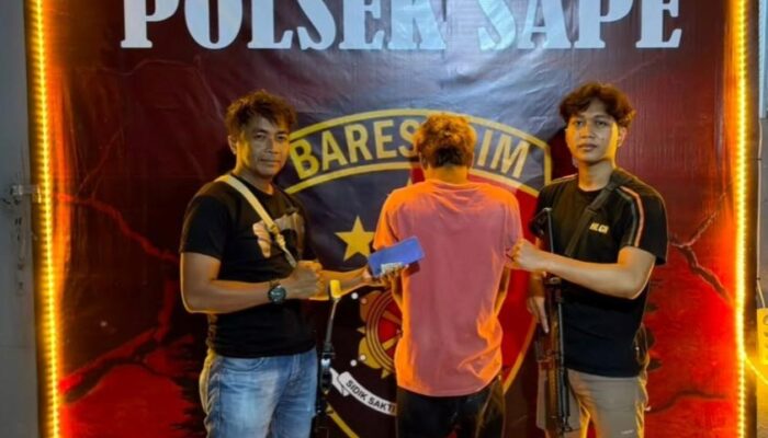Team Opsnal Polsek Sape Ringkus Terduga Pelaku Pencurian HP di Desa Bugis