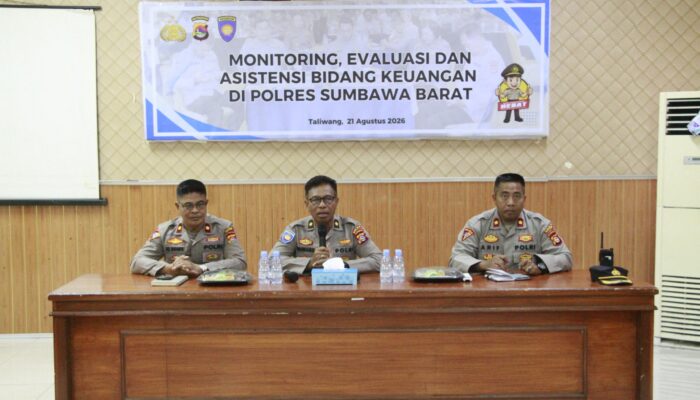 Tingkatkan Transparansi dan Akuntabilitas Anggaran, Polres Sumbawa Barat Gelar Kegiatan Monitoring, Evaluasi, dan Asistensi Bidang Keuangan