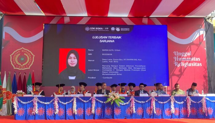 Kapolres Bima Kota Hadiri Wisuda Sarjana dan Magister Angkatan Ke-V Universitas Muhammadiyah Bima