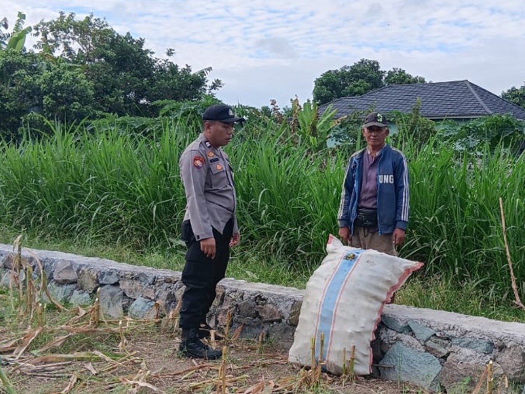 Dukung Program Prioritas Pemerintah, Polsek Labuapi Intensifkan Pendampingan Sektor Pertanian di Desa Karang Bongkot