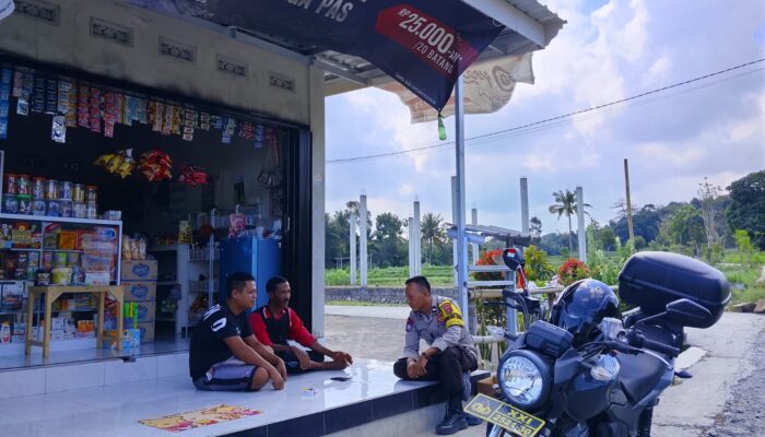 Bhabinkamtibmas Desa Bunut Baok Perkuat Kemitraan dengan Warga untuk Jaga Kamtibmas