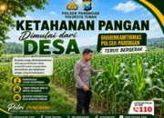 Anggota Polsek Singgahan Polresta Tuban Turun Cek Tanaman jagung Warga di Desa Tingkis