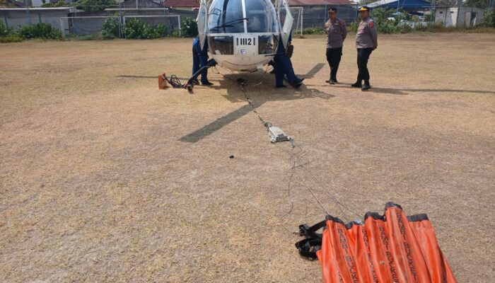 Kebakaran TPA Putri Cempo Solo, Helikopter Polairud Baharkam Polri BKO Polda Jateng Dikerahkan Gempur Api dari Udara
