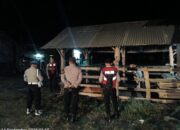 Patroli Malam KRYD Polsek Sekotong Sisir Kandang Kumpul Sapi Dusun Empol Lombok Barat