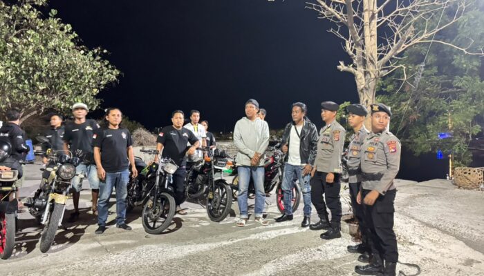 Sat Samapta Polres Bima Kota dan BKO Polda NTB Patroli Malam, Antisipasi Balap Liar dan Knalpot Brong