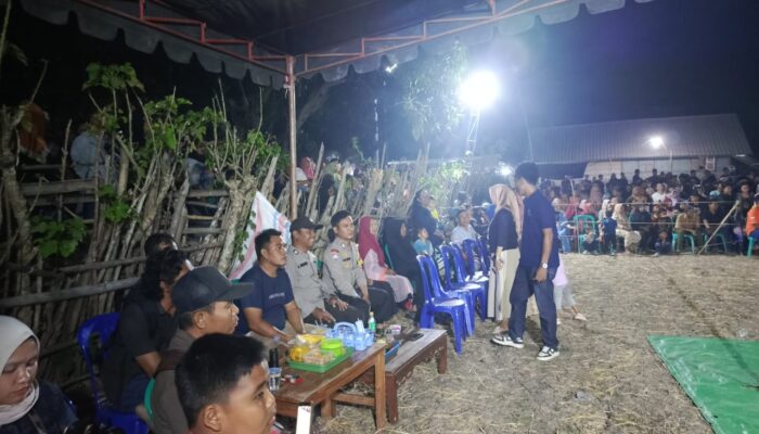 Polsek Seteluk Kawal dan Amankan Kegiatan Hiburan Musik Kecimol di Desa Kelanir