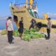 Polsek Kawasan Pelabuhan Laut Bima Patroli dan Cek Barang Bongkaran di Terminal 1 dan 2