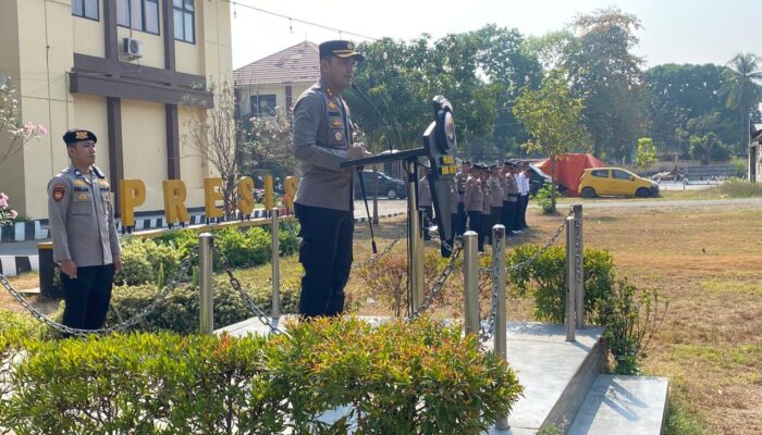Apel Penerimaan BKO Gelombang II, Polres Bima Kota Siapkan Penguatan Personel