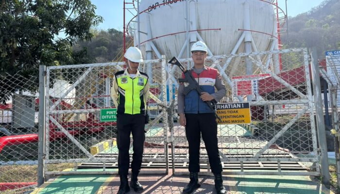 Sat Samapta Polres Bima Kota Amankan dan Patroli Objek Vital Pertamina Integrated Terminal Bima