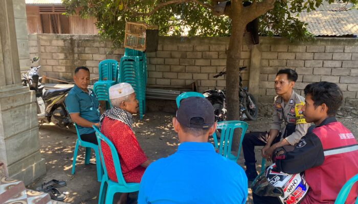 Bhabinkamtibmas Desa Kiwu Dorong Warga Manfaatkan Lahan Pekarangan Dukung Ketahanan Pangan Nasional